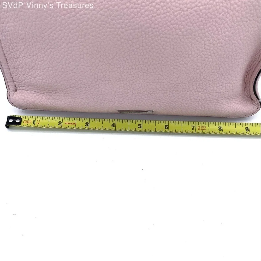 Rebecca Minkoff Women's Pink Pebbled Leather Regan Mini Satchel Handbag COA